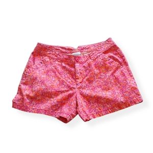 Columbia pink floral shorts size 10